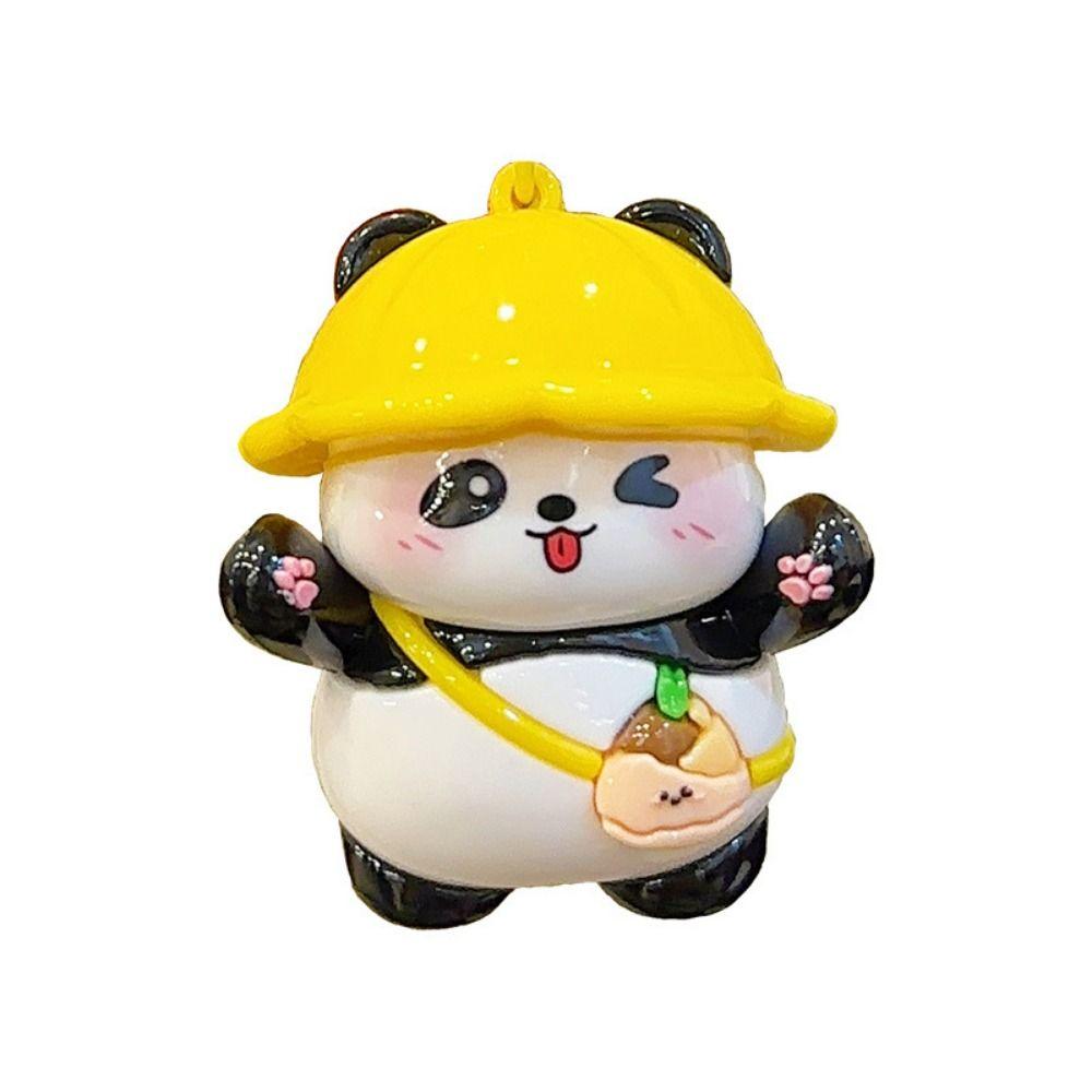 Creative Cartoon Panda Keychain Cute Key Ring Hanging Accessories Bag Pendants  Small Gifts