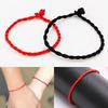 Couple Red Rope Bracelet Jewellery Braided Bracelet Fashion Simple Crescent Moon Beads Preparation Bracelet