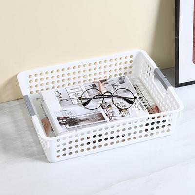 Бытовая полая корзина для хранения разных игрушек и косметики Настольная минималистская пластиковая корзина для хранения