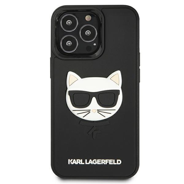 Etui do iPhone 13 Pro Karl Lagerfeld 3D Rubber Choupette Czarne