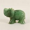 Fashion Exquisite Hand Carved Natural Green Aventurine Jade Stone Craving Elephant Statue Decor