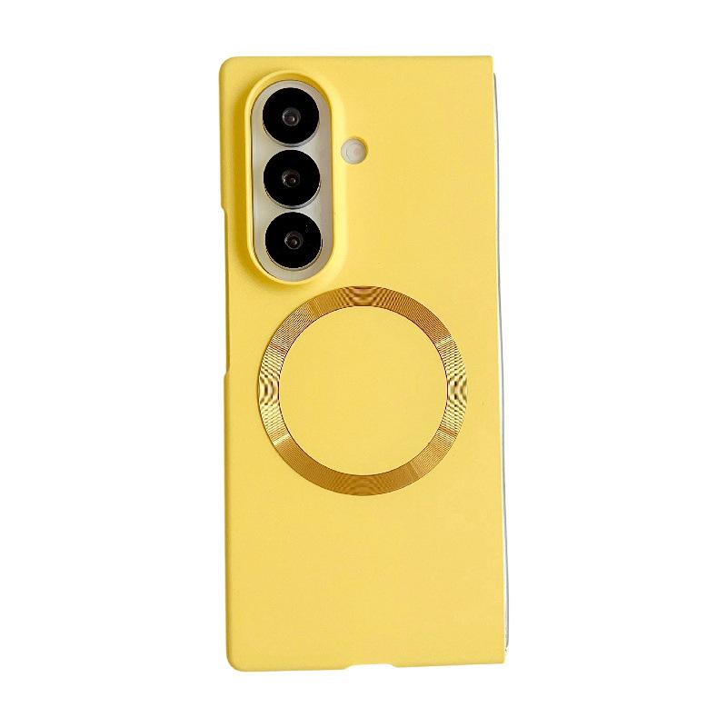 Чехол для Samsung Z Fold7: Переливающийся магнитный чехол-кольцо, ударопрочный, с защитной пленкой для экрана