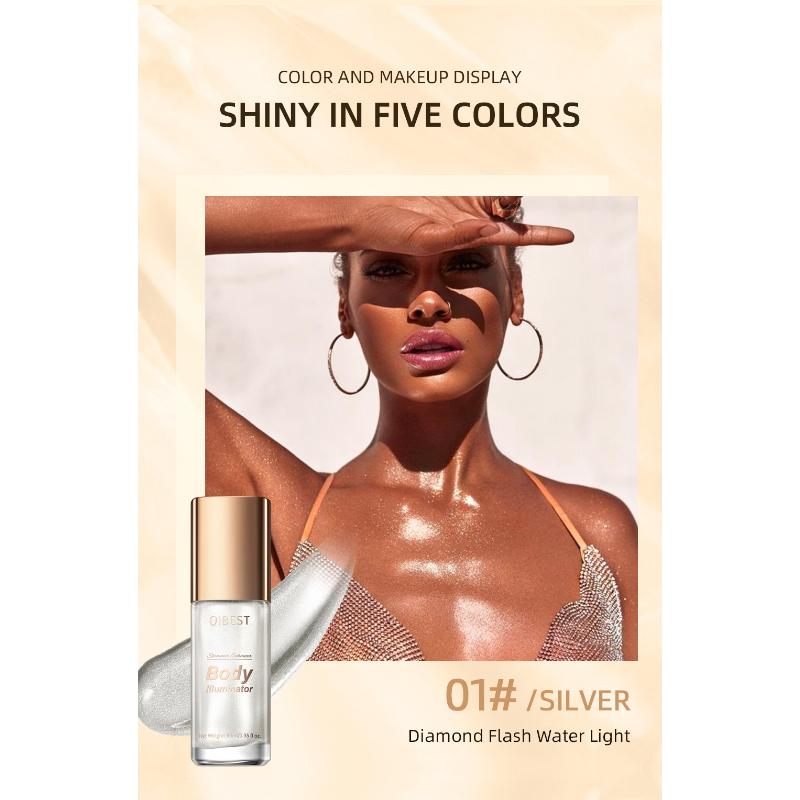 QiBest Хайлайтер для лица, осветитель для всего тела, хайлайтер для тела, пляжный сексуальный хайлайтер, масляный триммер, тональный крем