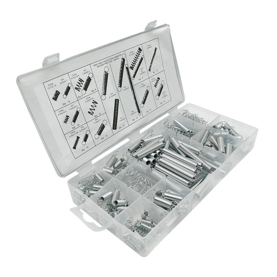 200PCS Spring Assortment Set With Box Compression Extension Springs For Repairs Coil Spring Tension Spring Pressure Kit 20 Sizes