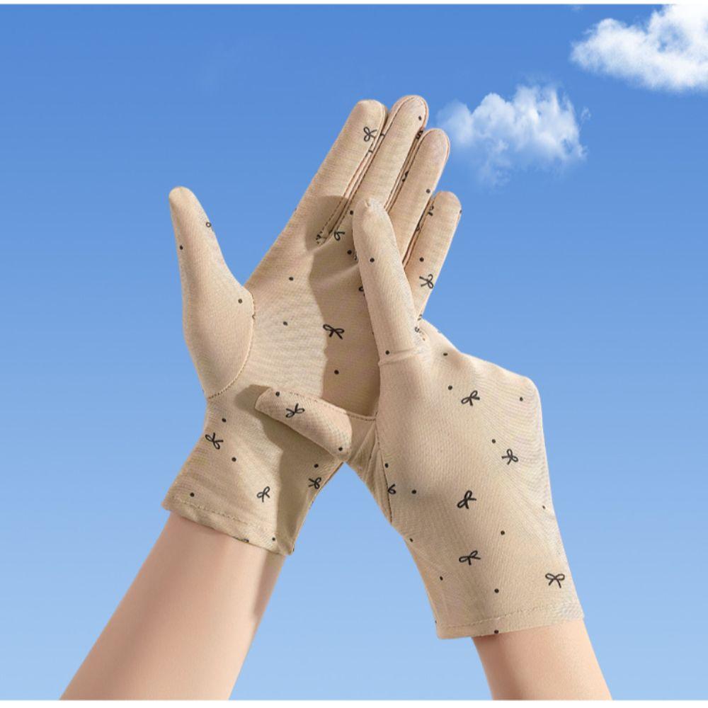 Spandex Thin  Summer Gloves Breathable Anti-Slip Gloves Fashion UV Protection Gloves  Women
