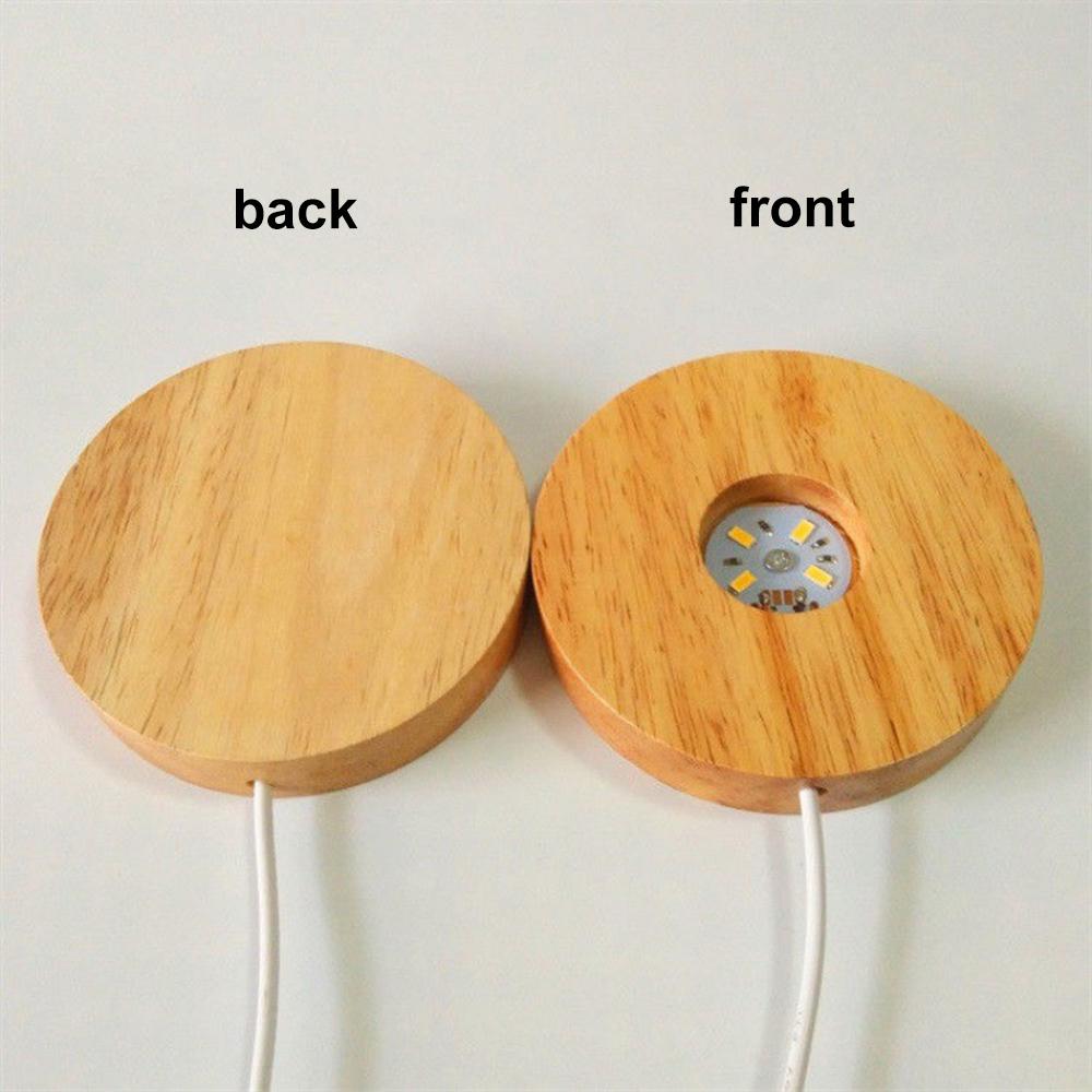 Деревянная подставка для светильника с пультом дистанционного управления, вращающаяся светодиодная подставка для дисплея, держатель лампы, основание для лампы, художественный орнамент