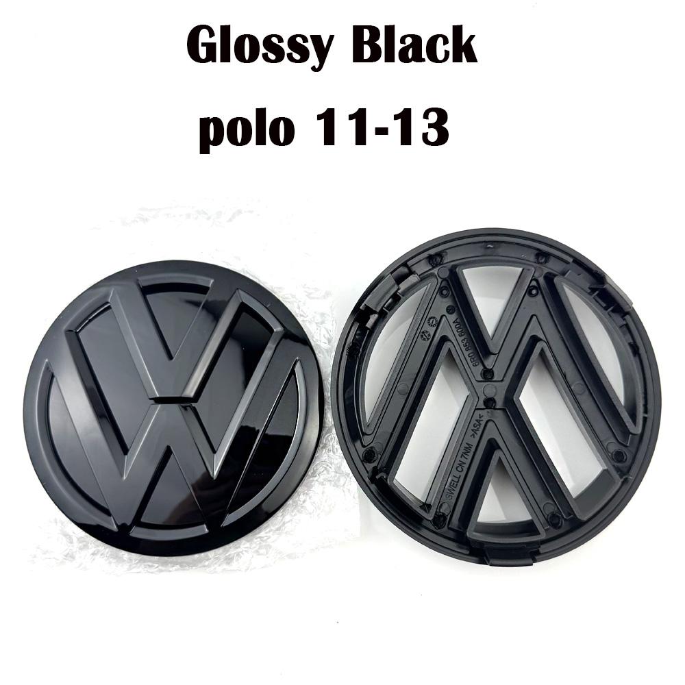 hijk1 Black car Front Grill Emblem Rear Trunk Badge Logo Golf 6 7 7.5 MK6 MK7 MK8 Polo 1set For Volkswagen VW Sticker Accessories