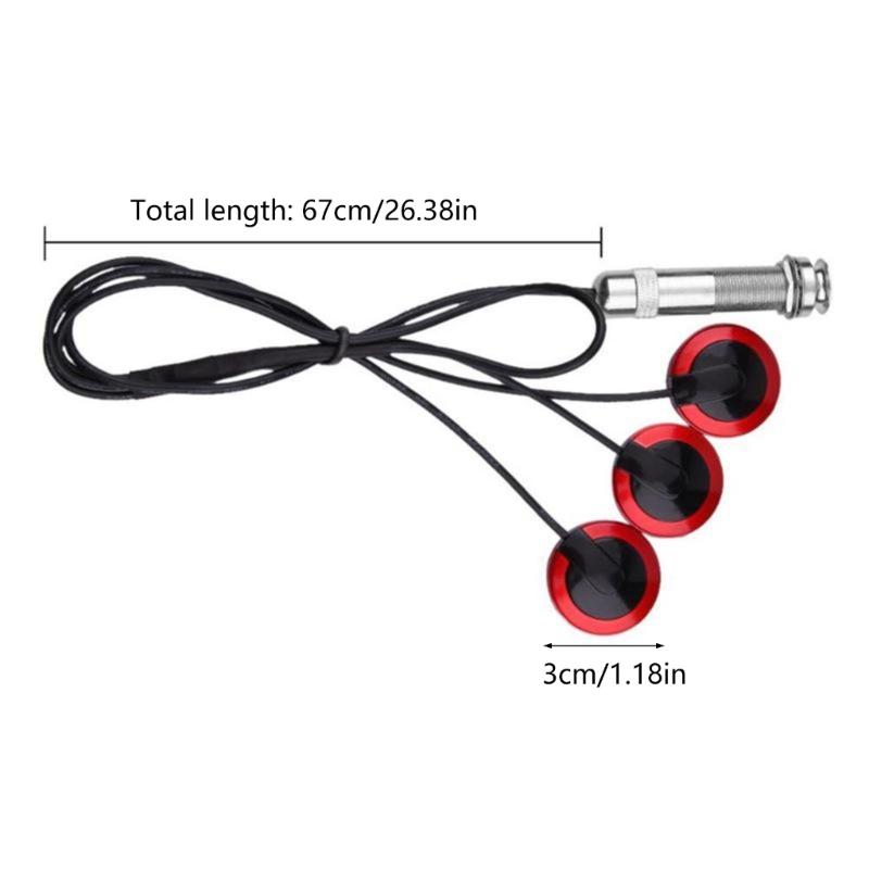 Самоклеящийся звукосниматель для калимбы, пьезоизлучатель, микрофон, контактный пьезозвукосниматель с зуммером для большого пальца пианино, скрипки, укулеле