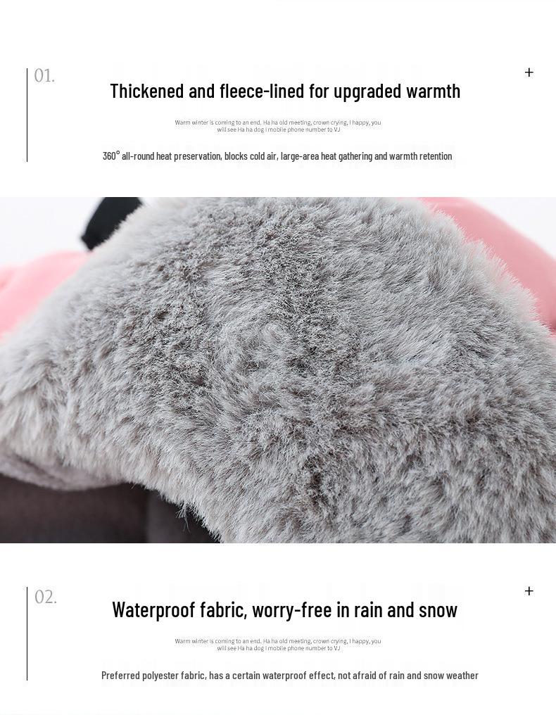 Ветрозащитная зимняя маска для лица - Шапка Лэй Фэн с утолщенным хлопком для велоспорта и защиты в холодную погоду