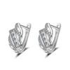 Design Sense Cold Wind Small Lock Fashion Zirconia Sparkling Classic Stud Earrings for Women Dazzling Female Elegant Accessories Timeless Jewelry