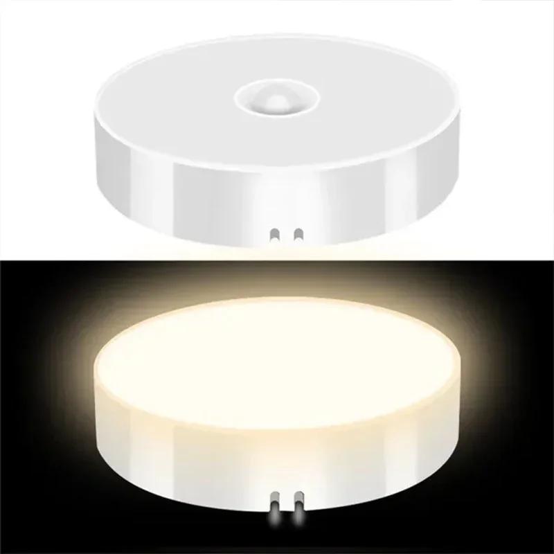 1-3PCS LED Motion Sensor Light Night Light USB Rechargeable Night Lamp for Kitchen Cabinet Wardrobe Lamp Staircase Closet Light