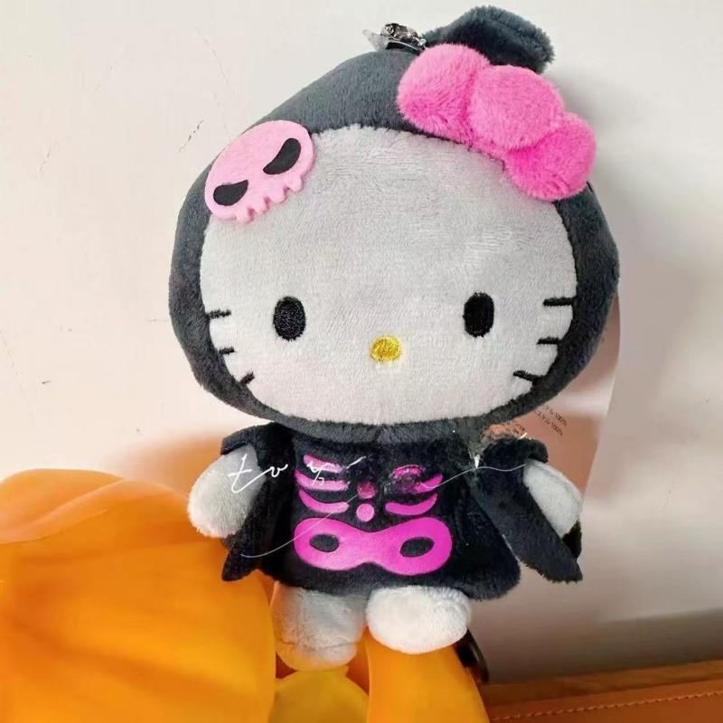НОВЫЙ Хэллоуин Hello Kitty Брелок-кукла Аниме дьявольский стиль тыква Кошка Китти кукла Подвеска брелок для рюкзака Аксессуары