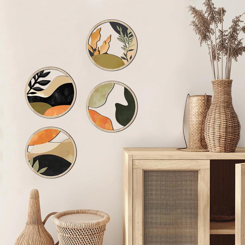 4PC/Set Wall Hanging Sculpture Vintage Hollow Wall Hanging Decoration Courtyard Multiple Options Available