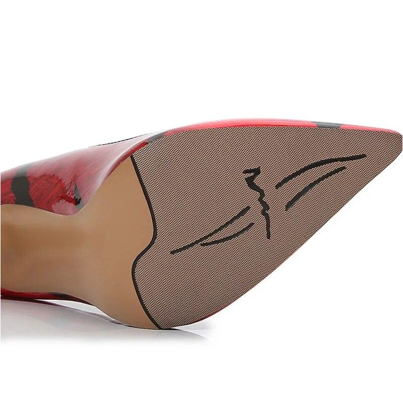 Женская пикантная цветная обувь для ночного клуба, подиума и банкета, модная рабочая обувь на каблуке 12 см WZ