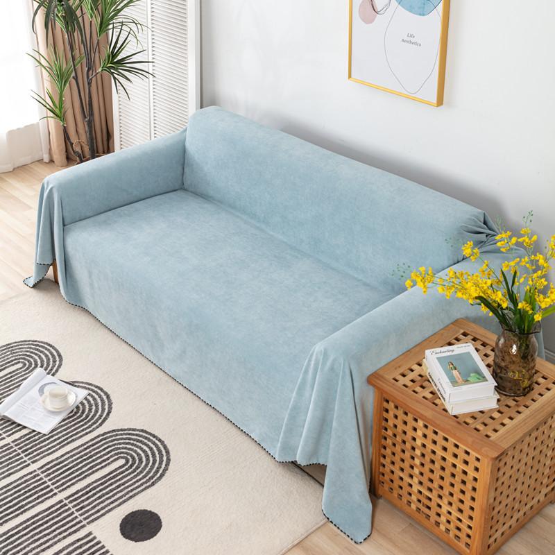 Wide Application Sofa Blanket Solid Color Large Size Furniture Cover Durable Fabric Anti-scratch Home Living Room Decor