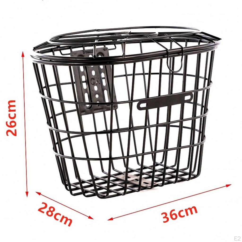 Bike Front Basket Frame Portable Lightweight Storage Hanging