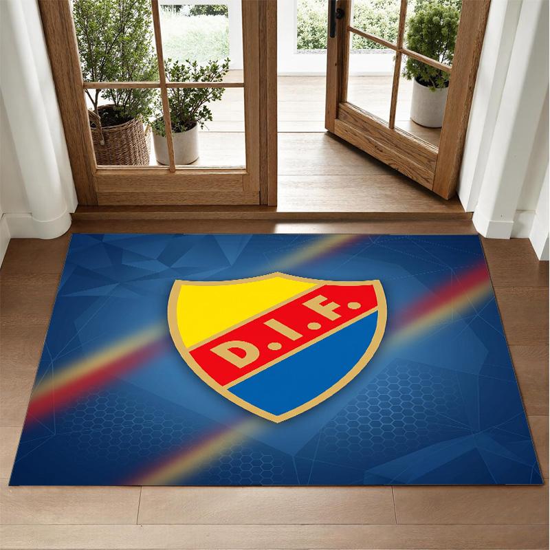 Djurgårdens IF Design Crystal Velvet Rug Soft Decorative Mat for Bedroom Entrance