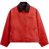 Vintage Label Zipper Casual Detroit Work Jacket Men Jackets Red 06987402-35