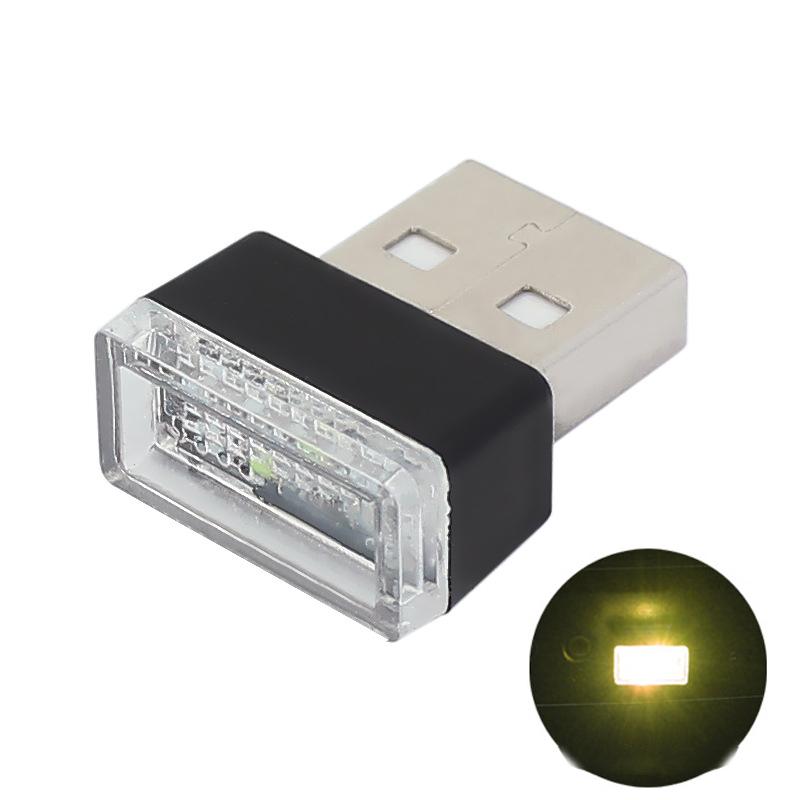 Car Mini USB LED Atmosphere Lights Decorative Lamp Auto Interior Light Portable Plug Ambient Emergency Lights Car Accessories
