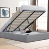 LORIS Storage Bed 160x200 Loris Grey Storage Bed Feet for 160x200 Cm Mattress - 2 X 14 Slats - Loris