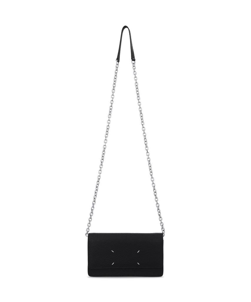 Maison Margiela Medium 4-Stitch Chain Wallet - Black / Sa3Ui0008P4455T8013