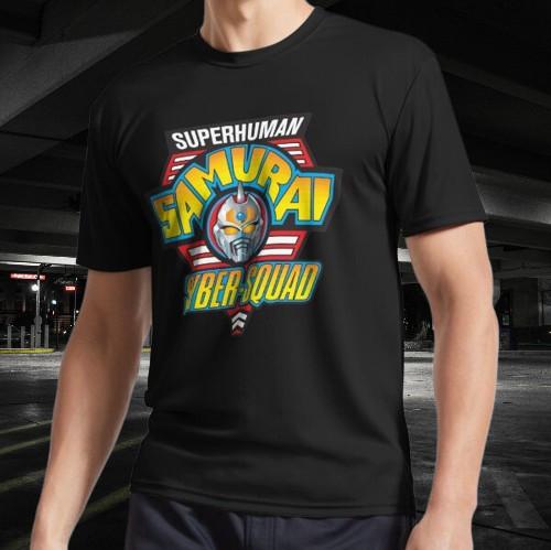Superhuman Samurai Syber-Squad Logo T-Shirt Funny Size Mode American T-shirt
