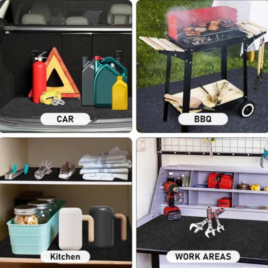 Yousheng Garage Floor Mat for Under Car Non-Slip Oil Spill Mat Absorbent Felt Garage Mat with Rubber Backing for Car Maintenance Storage