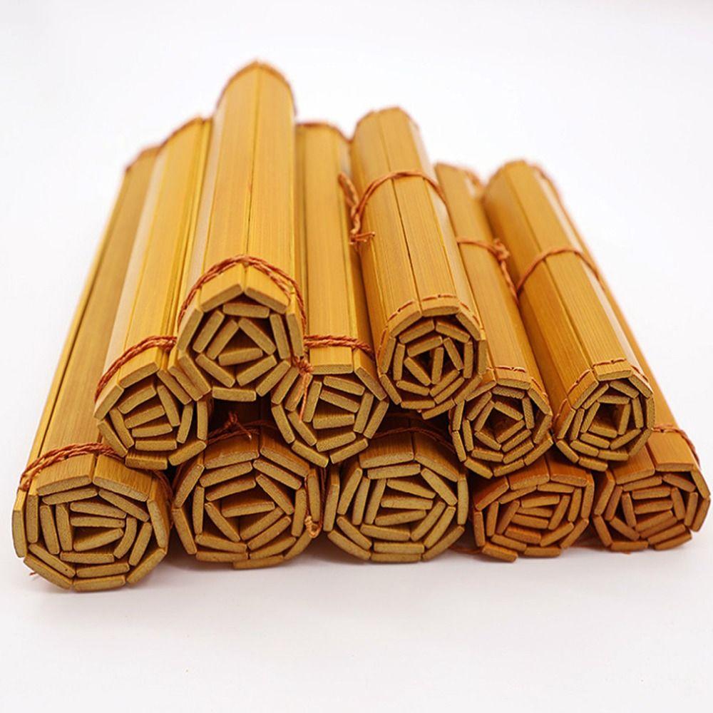 Multifunctional Calligraphy Practice Bamboo Book Creative Bamboo Slips Books Scroll  Study