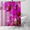 Orchids Flowers Shower Curtains Custom Bathroom Curtain Waterproof Bathroom Fabric Polyester Shower Curtain 1pcs Custom