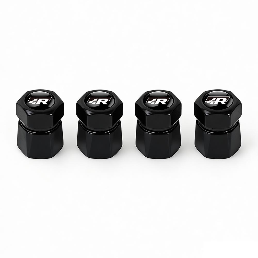 4Pcs Car Styling Wheel Tyre Valve Cap Metal Cover For Volkswagen VW R Caddy GTI Lavida 4MOTION GTD Touran Polo Rline Tiguan Bora