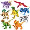 YG77021 Colorful Dinosaur Building Blocks Children's Boys Gifts Small Particles Assembling Toys