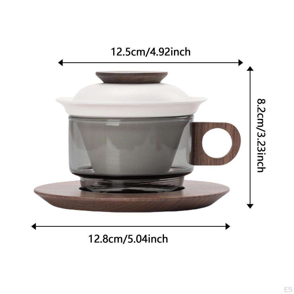 Кружки для капучино с блюдцем, набор кофейных чашек с одной ручкой, новинка, кружка для разделения чая