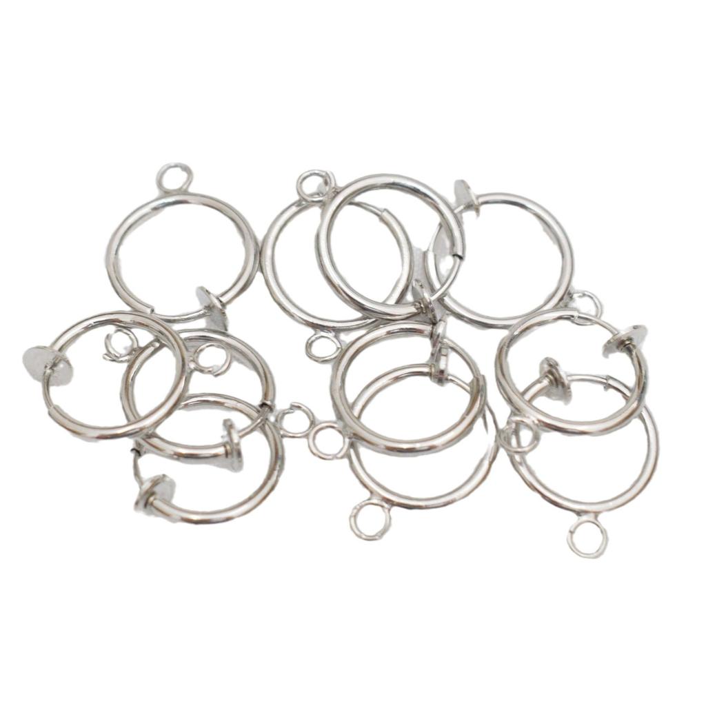 10 шт. модные невидимые безушные клипсы для ушей 13 мм пружинные клипсы для ушей с подвесными аксессуарами для самостоятельной работы