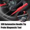 2 шт. 30 В Автомобильные щупы Диагностические инструменты Автомобильный мультиметр Расширение Задние инструменты Игольчатые щупы Наконечник Тест Механический Прокалывающий Le C4H6