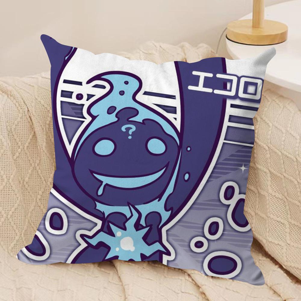 PPuyo PPop Fever Cushion Cover Soft Plush Fabric DoubleSided Printed Sofa Cushion Cover for All Seasons Home Decor Gift