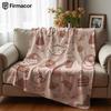Caf Time Ditsy Lightweight Microfiber Soft Christmas Fleece Blanket Warm Cozy Throw for Bed Sofa Office Travel All Season