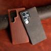 Беспроводная зарядка Чехол из телячьей кожи Коровьей кожи для Samsung Galaxy S26 Ultra S25 S24 Plus S22 S23FE Note20 Мягкий чехол Полное покрытие