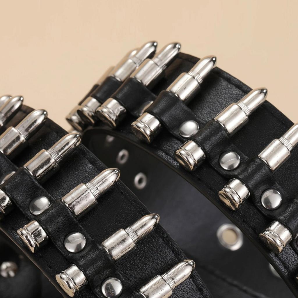 Ремень-патронташ с заклепками, мужской ремень в панк-стиле, декоративный ремень для личности, камуфляжный уличный ремень