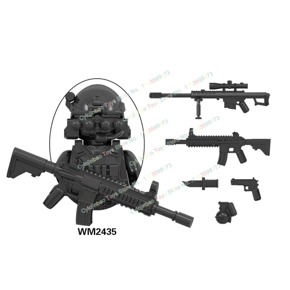 Мини-фигурки спецназа Морские котики Современные солдаты KSK SSO Строительные блоки Игрушки для детей WM6147