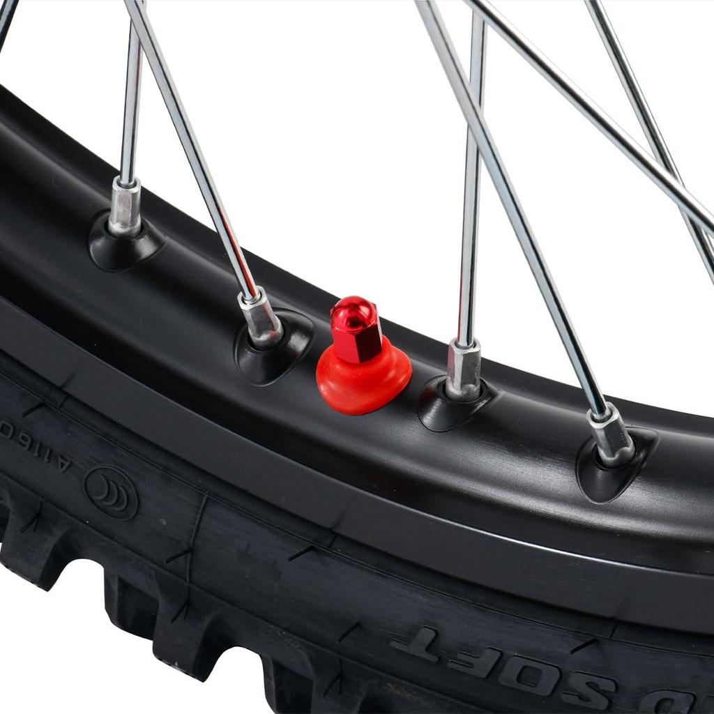 DIRTFREAK F7470 Air Valve Mud Guard, Black 2-Pack, Anti-puncture, Low Pressure Driving, Valve Root