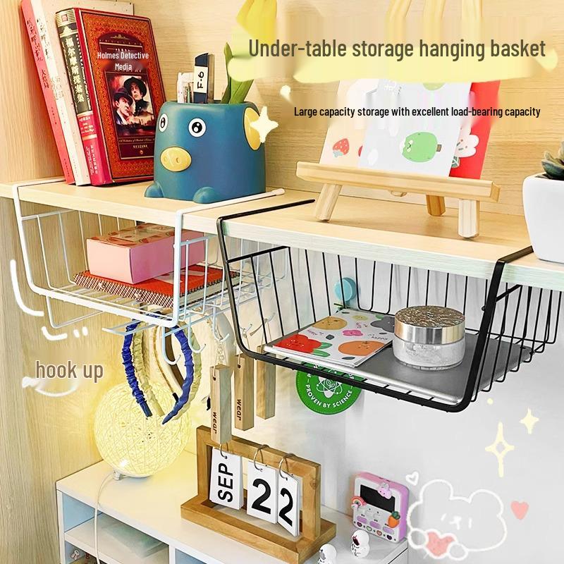 Настенная полка для хранения кухонных принадлежностей: Многоярусная подвесная корзина с держателем для бумажных полотенец и пищевой пленки.