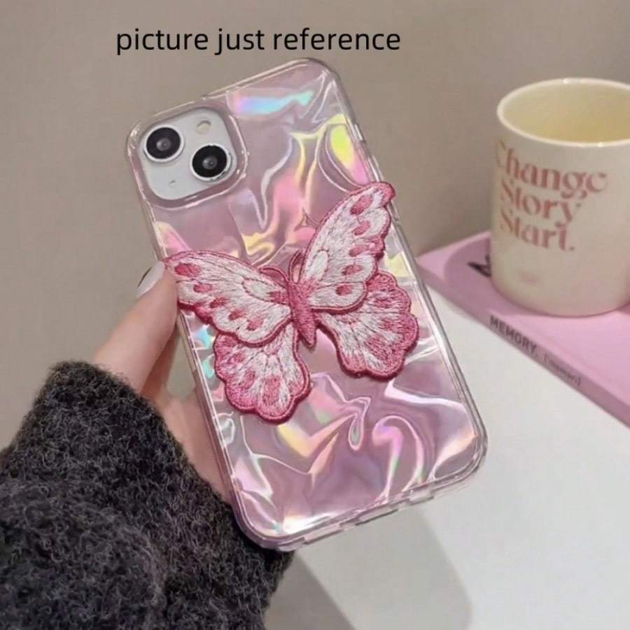 5 шт./набор Красочная вышивка бабочки Тканевая наклейка Двухслойная Водорастворимая вышивка Нашивка Одежда Юбка Обувь Шляпа Декоративные аксессуары DIY