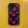 Бампер для телефона Red Love Hearts, задняя крышка для Iphone Xr Xs X 7 8 Plus, силиконовый чехол для Iphone 14 Pro Max 12 13 Mini 11