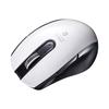 Sanwa Supply Bluetooth 1600dpi 4.0 Mouse, BlueLED, 5-Button, Symmetrical, (2-Level Switching), Compact, White, MA-BTBL171W
