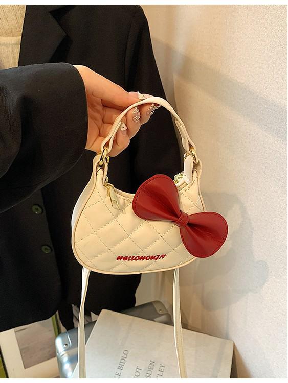 Мини-сумочка с леопардовым принтом и мини-бантом для девочек: Сумка кроссбоди на плечо Осень/Зима