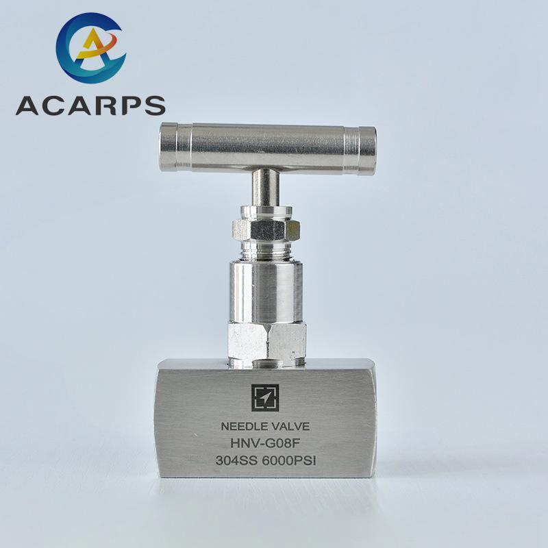1/4" 3/8" 1/2" BSP Внутренняя Высокого Давления Нержавеющая Сталь 304 Игольчатый Запорный Шаровой Клапан J13-250P Кран Регулирования Потока