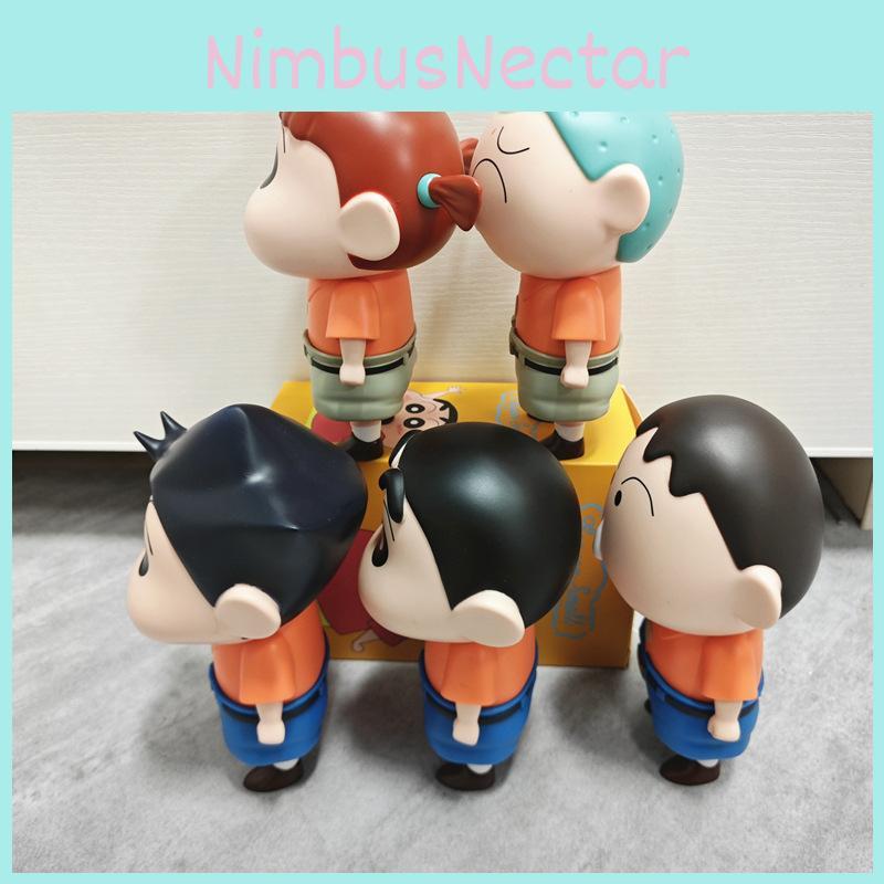 Whimsical Crayon Shinchan Explorer Figurines Colorful Pvc Model Set For Enthusiasts
