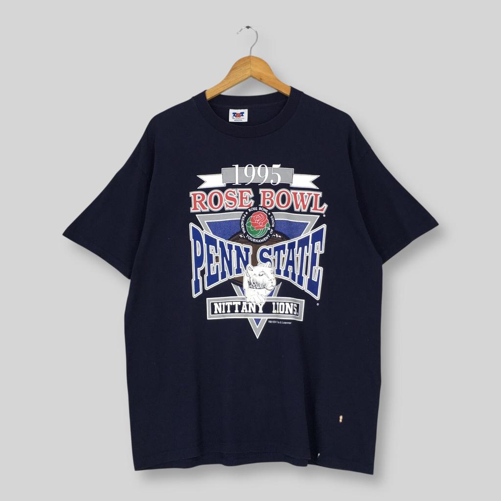 Vintage 90s Penn State Nittany Lions NCAA T Shirt XLarge Penn State Nittany Lions Rose Bowl Logo Shirt Pennsylvania State University Tees XL