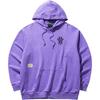 Anta Толстовка с капюшоном Basketball Series Letter Logo, теплая толстовка с длинным рукавом, унисекс, флуоресцентно-виноградно-фиолетовая 172441703-6