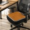 Durable Viscose Fiber Chair Cushion Rattan Mat Cushion, Double-sided Seat Cooling Summer Hard Pressure Relief Pad with Ties for Office Dining